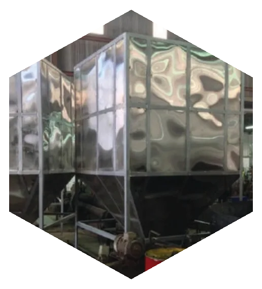 Stainless steel tea storage bins