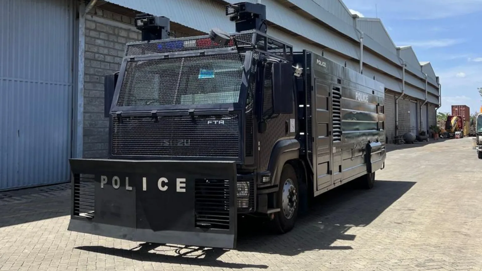 Riot control vehicle