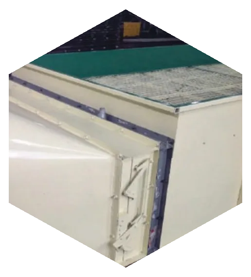 Damper for withering trough
